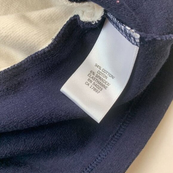 Banana Republic Womens Colorblock Top Long Sleeve Pullover Ivory Blue Size Small - Picture 4 of 7